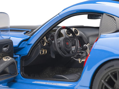 2017 Dodge Viper ACR Competition Blue with Black Stripes 1/18 Model Car by Autoart by Autoart