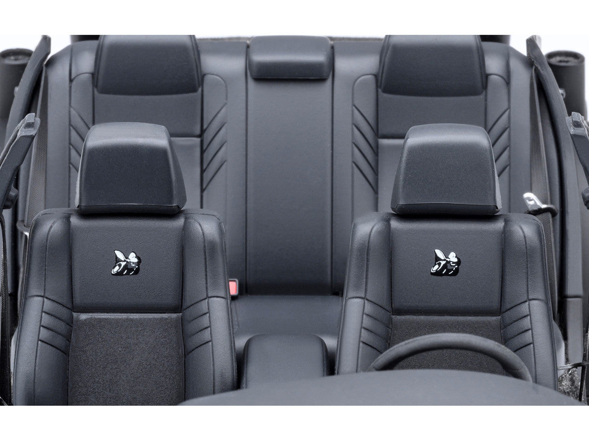 Dodge Charger Scat Pack Widebody Sublime Green with Matt Black Hood and Top 1/18 Model Car by Autoart by Autoart