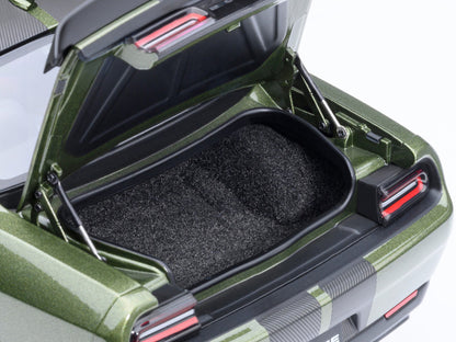 2022 Dodge Challenger SRT Jailbreak F8 Green with Carbon Stripes 1/18 Model Car by Autoart by Autoart