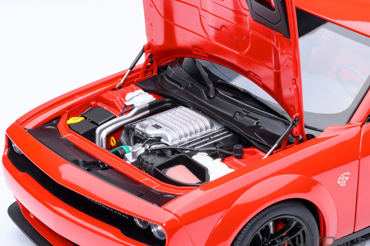 2022 Dodge Challenger SRT Jailbreak Torred with Red Interior 1/18 Model Car by Autoart by Autoart
