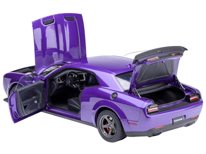 2023 Dodge Challenger SRT Super Stock Plum Crazy Purple 1/18 Model Car by Autoart by Autoart