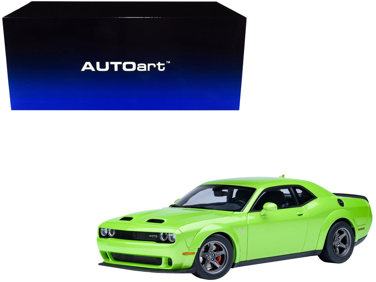 2023 Dodge Challenger SRT Super Stock Sublime Green 1/18 Model Car by Autoart by Autoart