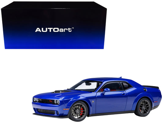 2022 Dodge Challenger R/T Scat Pack Widebody Indigo Blue 1/18 Model Car by Autoart by Autoart