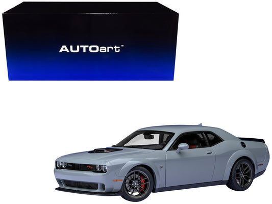 2022 Dodge Challenger R/T Scat Pack Widebody Smoke Show Gray 1/18 Model Car by Autoart by Autoart