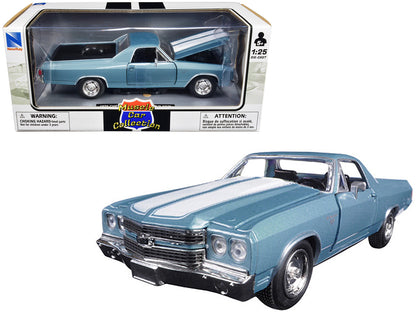 1970 Chevrolet El Camino SS Blue 1/25 Diecast Model Car by New Ray by New Ray