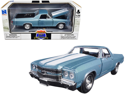 1970 Chevrolet El Camino SS Blue 1/25 Diecast Model Car by New Ray by New Ray