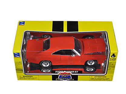 1969 Dodge Charger R/T Orange "Muscle Car Collection" 1/25 Diecast Model Car by New Ray by New Ray