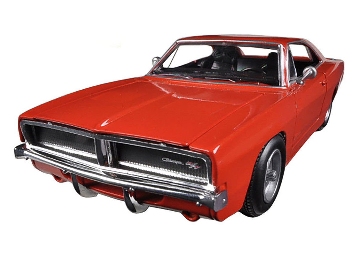 1969 Dodge Charger R/T Orange "Muscle Car Collection" 1/25 Diecast Model Car by New Ray by New Ray