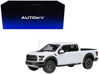 2019 Ford F-150 Raptor Pickup Truck Oxford White 1/18 Model Car by Autoart by Autoart