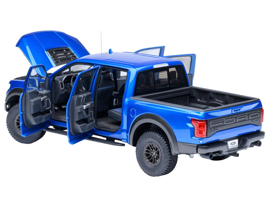 2019 Ford F-150 Raptor Pickup Truck Velocity Blue 1/18 Model Car by Autoart by Autoart