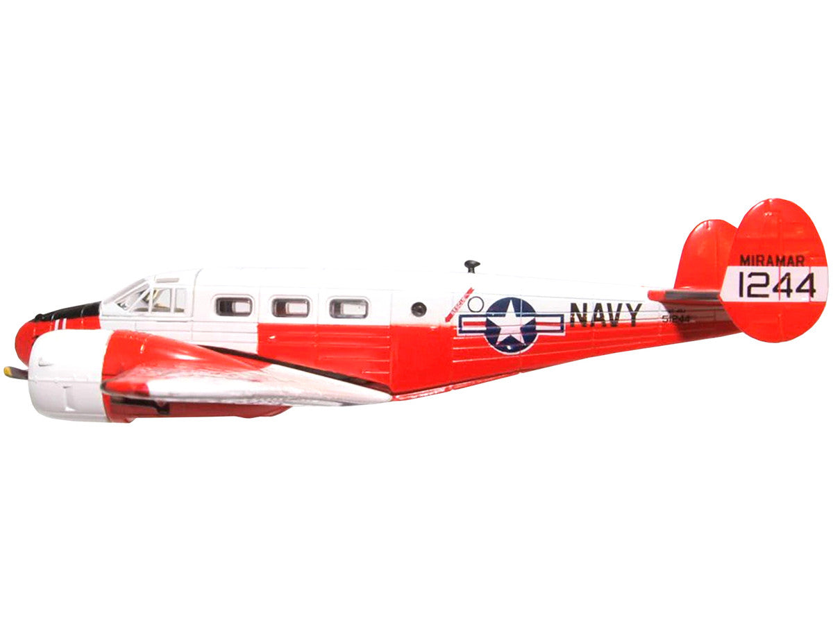 Beech UC-45J Expeditor (Twin Beech) Aircraft "51244 US Navy Naval Air Station Miramar - San Diego CA" 1/72 Diecast Model Airplane by Oxford Diecast by Oxford Diecast