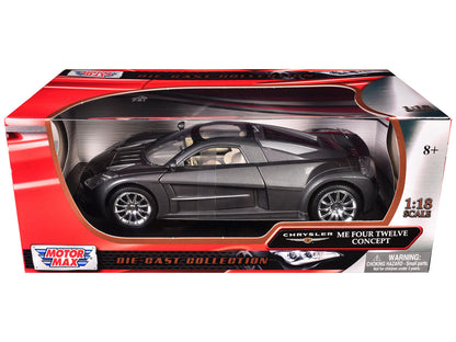 Chrysler Me Four Twelve Concept Car Grey 1/18 Diecast Model Car by Motormax-2