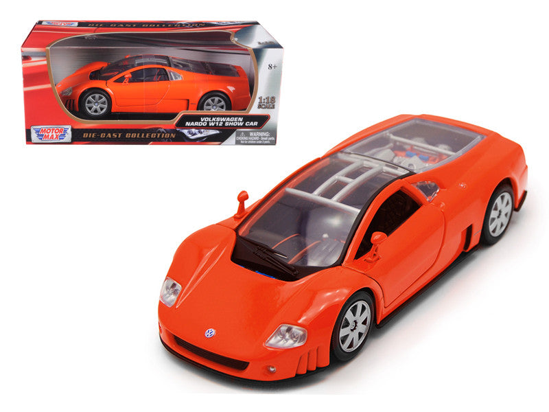 Volkswagen Nardo W12 Show Car Orange 1/18 Diecast Model Car by Motormax by Motormax