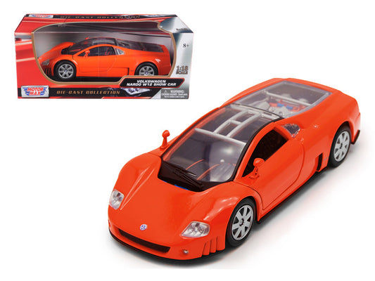 Volkswagen Nardo W12 Show Car Orange 1/18 Diecast Model Car by Motormax by Motormax
