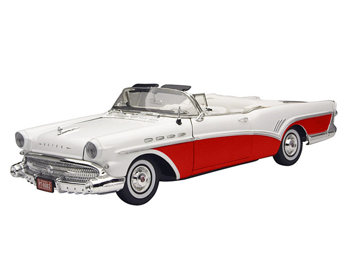 1957 Buick Roadmaster Convertible Red 1/18 Diecast Model Car by Motormax by Motormax