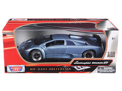 Lamborghini Diablo GT Silver 1/18 Diecast Model Car by Motormax by Motormax