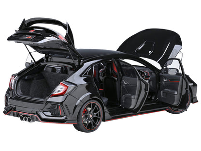 2021 Honda Civic Type R (FK8) RHD (Right Hand Drive) Crystal Black Pearl 1/18 Model Car by Autoart by Autoart