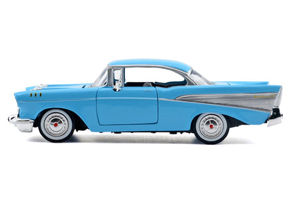 1957 Chevrolet Bel Air Light Blue "Timeless Legends" Series 1/24 Diecast Model Car by Motormax by Motormax