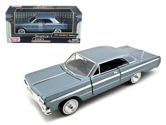 1964 Chevrolet Impala Blue 1/24 Diecast Model Car by Motormax by Motormax