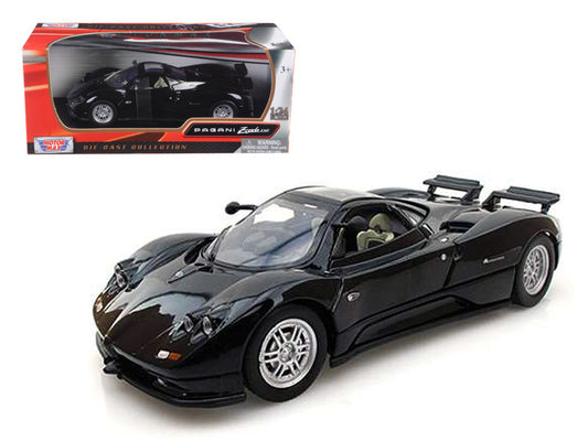 Pagani Zonda C12 Black 1/24 Diecast Car Model by Motormax by Motormax