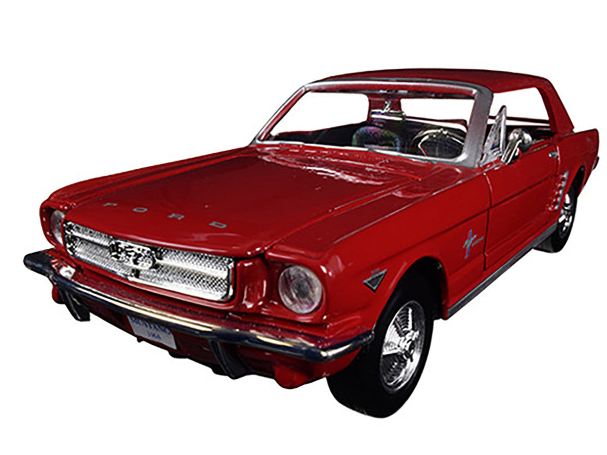 1964 1/2 Ford Mustang Red 1/24 Diecast Model Car by Motormax by Motormax