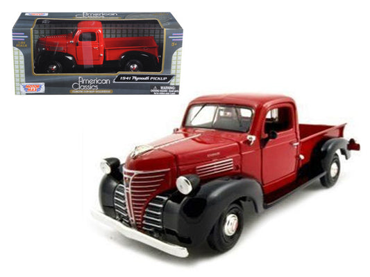 1941 Plymouth Pickup Red 1/24 Diecast Model Car by Motormax by Motormax