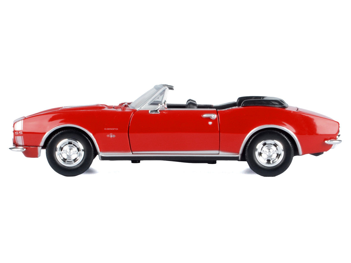 1967 Chevrolet Camaro SS Convertible Burgundy 1/24 Diecast Model Car by Motormax by Motormax