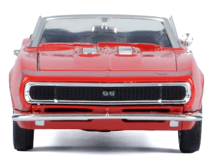 1967 Chevrolet Camaro SS Convertible Burgundy 1/24 Diecast Model Car by Motormax by Motormax