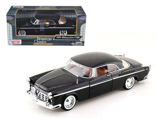 1955 Chrysler C300 Black 1/24 Diecast Model Car by Motormax by Motormax