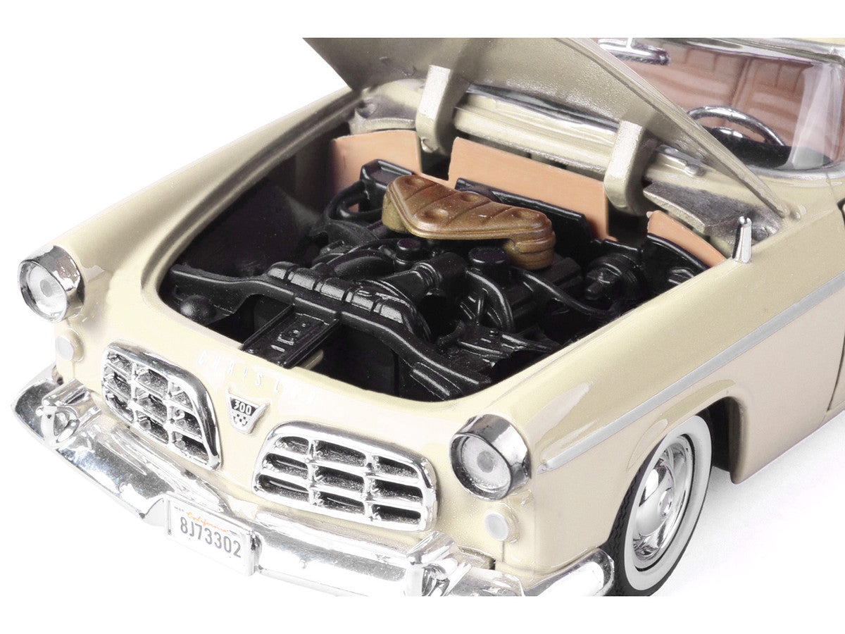 1955 Chrysler C300 Cream "Timeless Legends" Series 1/24 Diecast Model Car by Motormax by Motormax