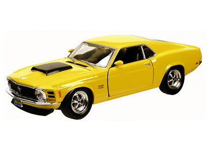1970 Ford Mustang Boss 429 Yellow 1/24 Diecast Model Car by Motormax by Motormax