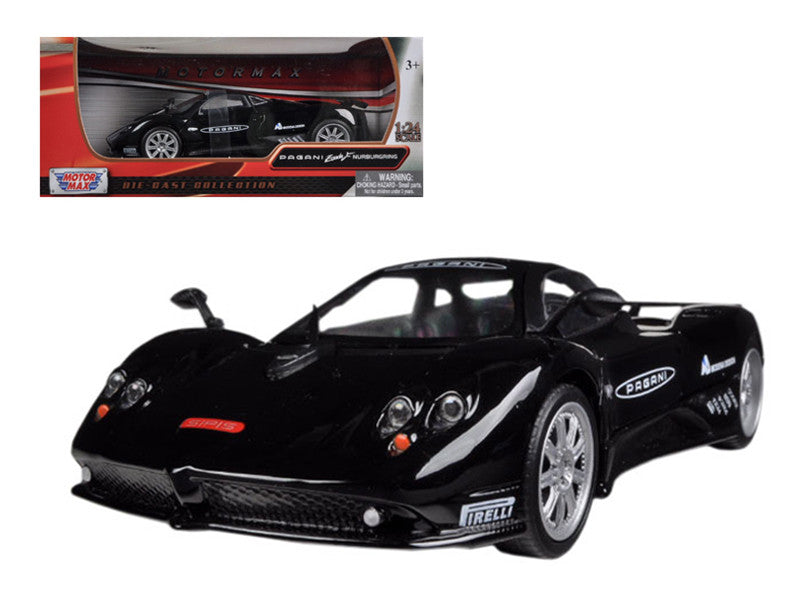 Pagani Zonda F Nurburgring Black 1/24 Diecast Car Model by Motormax by Motormax