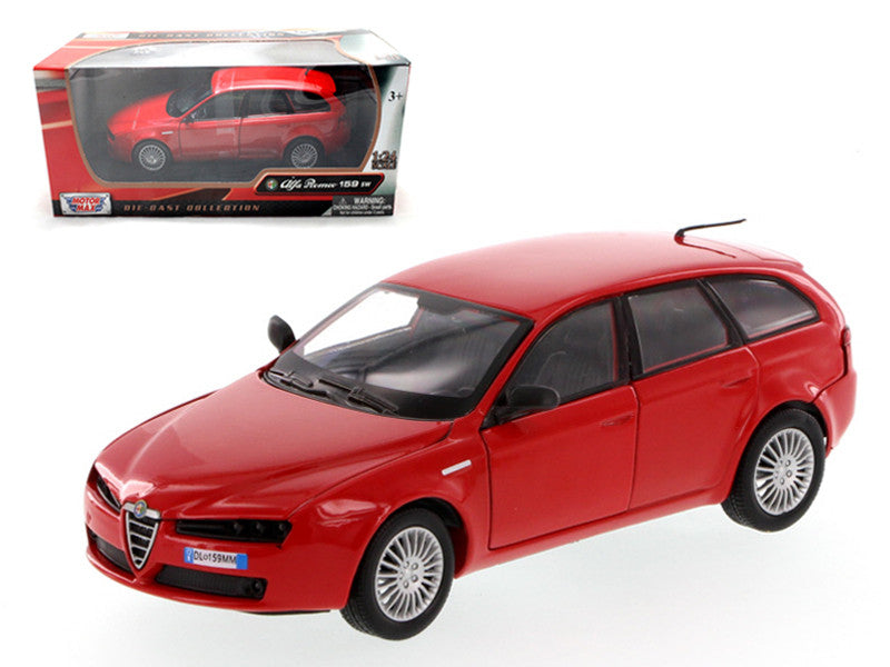 Alfa Romeo 159 SW Red 1/24 Diecast Car Model by Motormax by Motormax