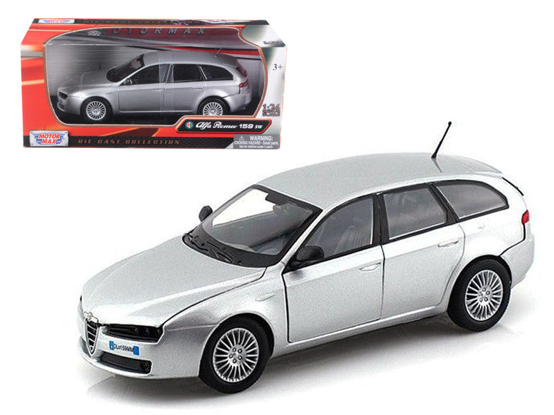 Alfa Romeo 159 SW Silver 1/24 Diecast Car Model by Motormax by Motormax