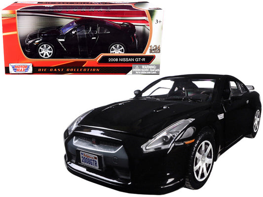 2008 Nissan GT-R R35 Gloss Black 1/24 Diecast Model Car by Motormax by Motormax
