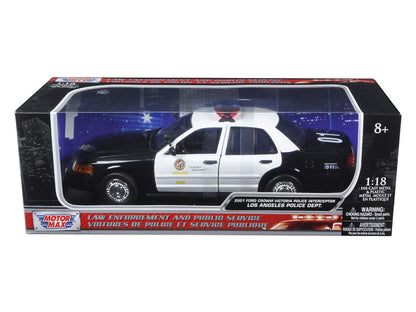 2001 Ford Crown Victoria Los Angeles Police Department LAPD Car 1/18 Diecast Car Model by Motormax by Motormax