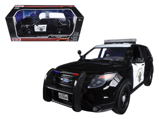 2015 Ford PI Utility Interceptor CHP California Highway Patrol 1/18 Diecast Model Car by Motormax by Motormax