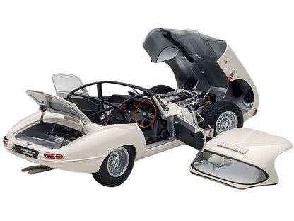 Jaguar Lightweight E Type Roadster RHD (Right Hand Drive) White 1/18 Model Car by Autoart by Autoart