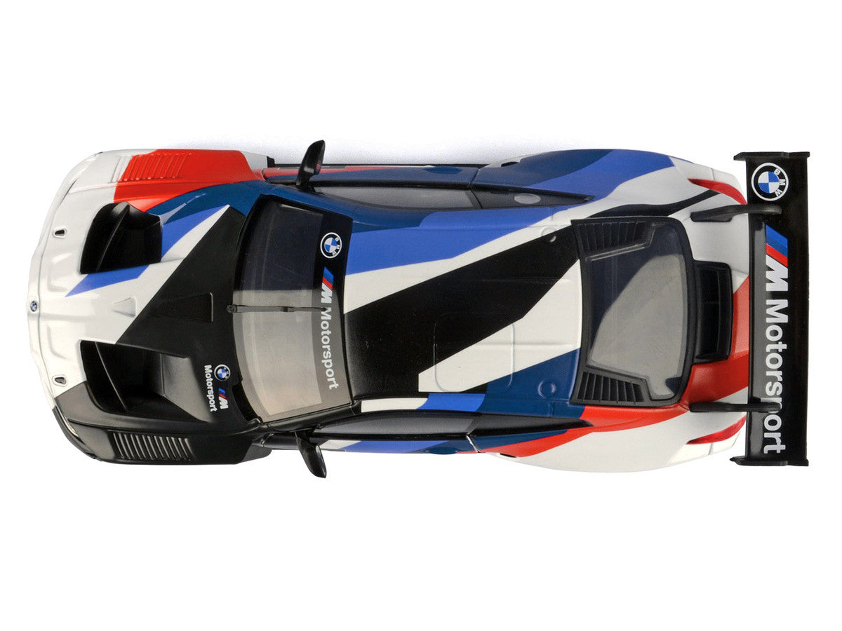 BMW M4 GT3 #1 White with Black Blue and Red Graphics "GT Racing" Series 1/24 Diecast Model Car by Motormax by Motormax