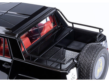 Lamborghini LM002 Nero Tenebre Black with Red Interior 1/18 Model Car by Autoart by Autoart