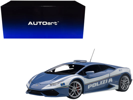 Lamborghini Huracan LP610 Police Car 1/18 Model Car by Autoart by Autoart