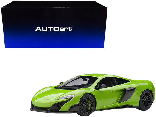 Mclaren 675LT Napier Green with Black Wheels 1/18 Model Car by Autoart by Autoart