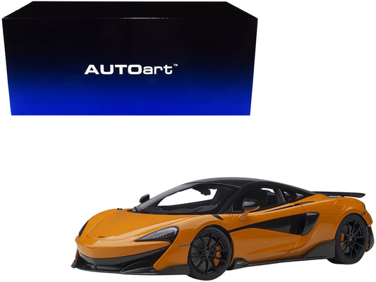 Mclaren 600LT Myan Orange and Carbon 1/18 Model Car by Autoart by Autoart