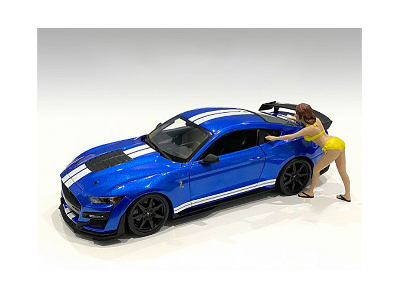 Stephanie Bikini Car Wash Girl Figurine for 1/18 Scale Models by American Diorama by American Diorama
