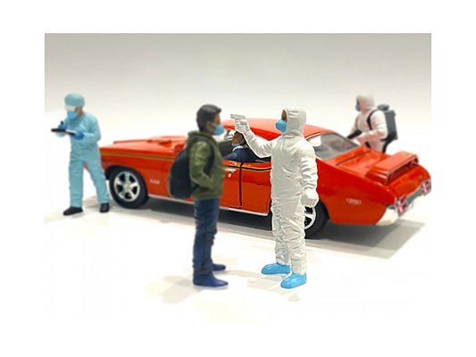 Hazmat Crew Figurine VI for 1/18 Scale Models by American Diorama by American Diorama