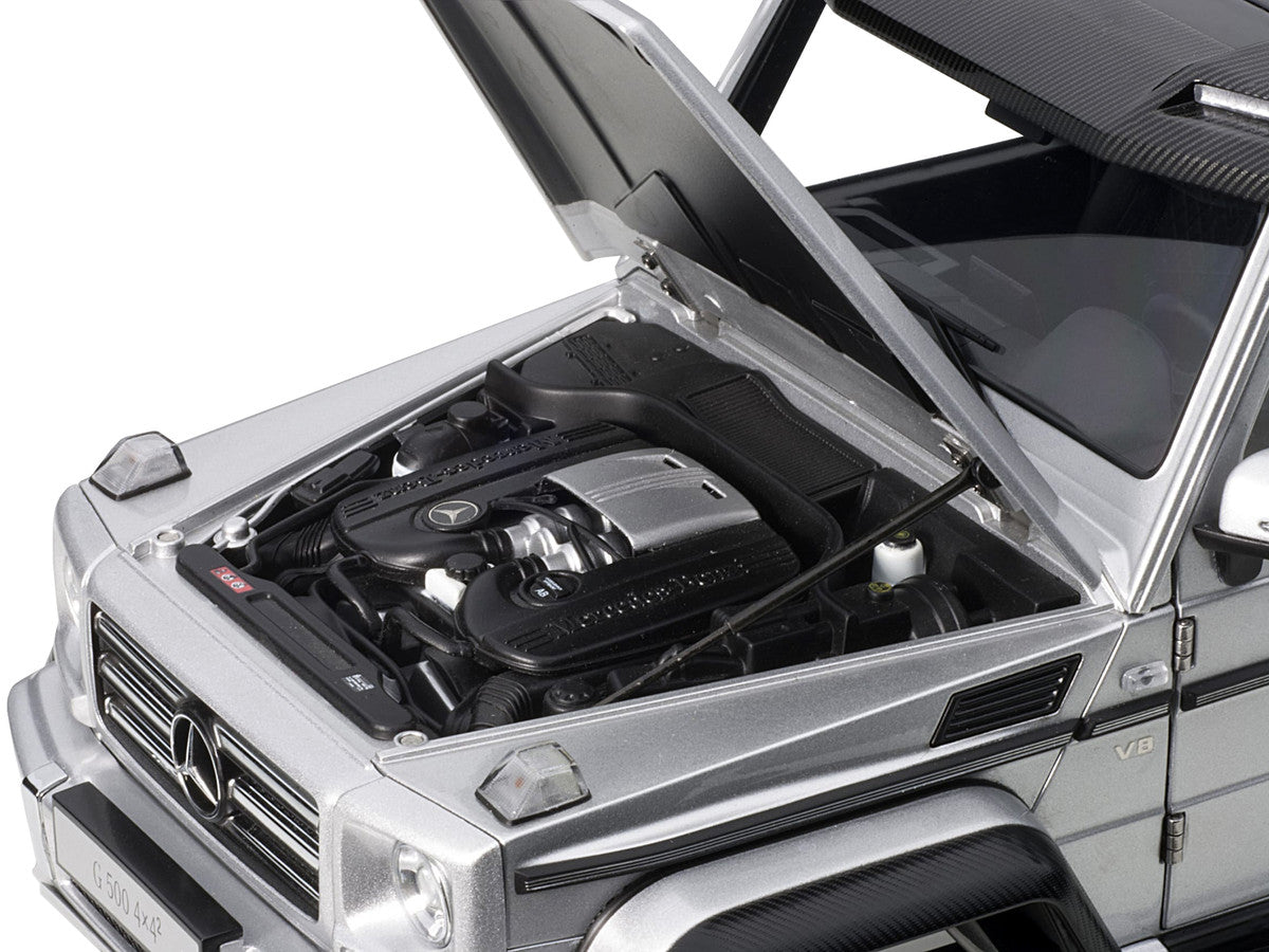 Mercedes Benz G500 4X4 2 Silver 1/18 Model Car by Autoart by Autoart