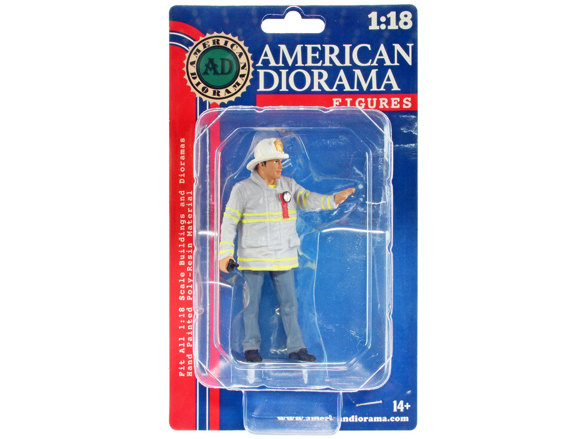 "Firefighters" Fire Captain Figure for 1/18 Scale Models by American Diorama by American Diorama