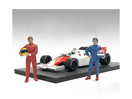"Racing Legends" 80's Figures A and B Set of 2 for 1/18 Scale Models by American Diorama by American Diorama