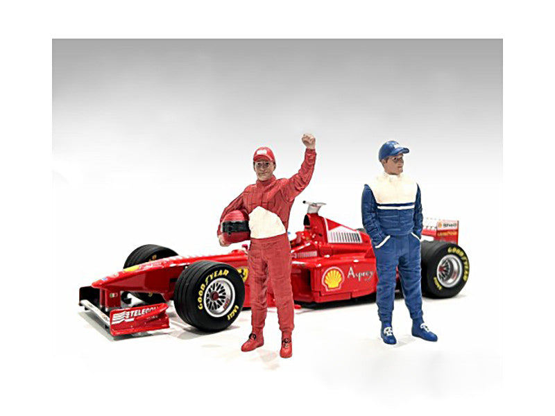 "Racing Legends" 90's Figures A and B Set of 2 for 1/18 Scale Models by American Diorama by American Diorama