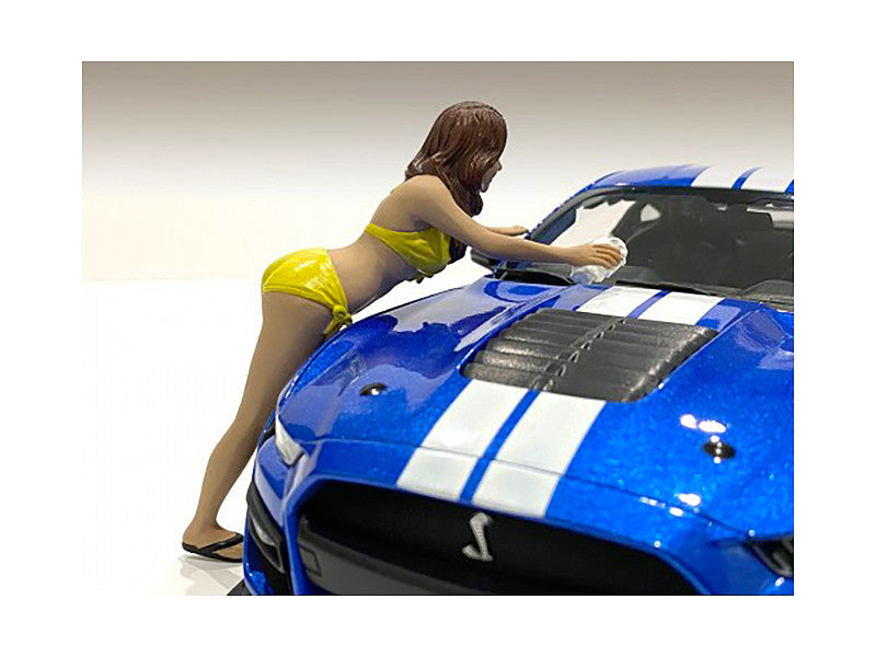 Stephanie Bikini Car Wash Girl Figurine for 1/18 Scale Models by American Diorama by American Diorama